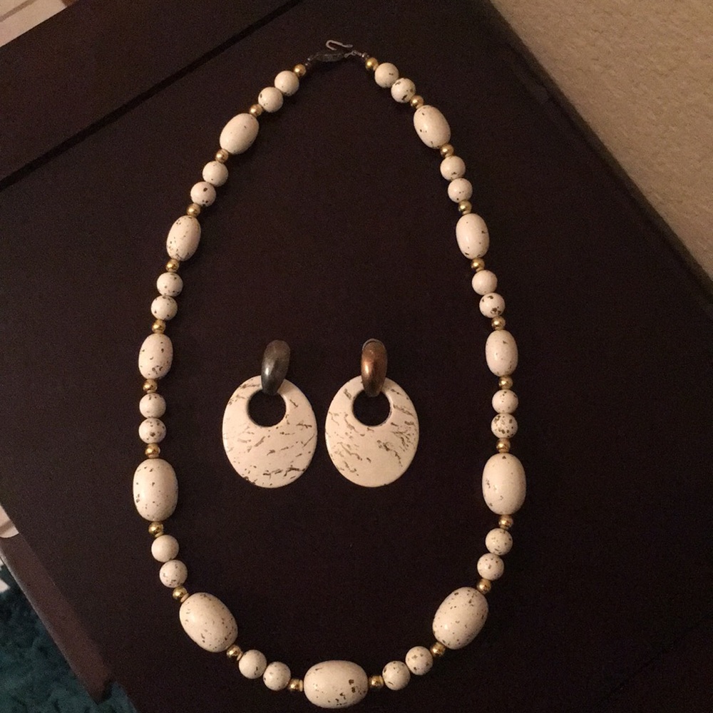 Vintage necklace and earring set
